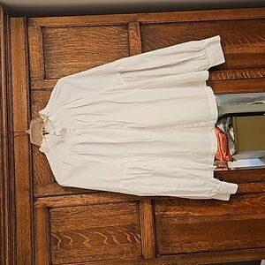 Gap large white peasant/ button down shirt.